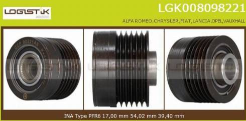 LGK LGK008098221 - Puleggia cinghia, Alternatore autozon.pro