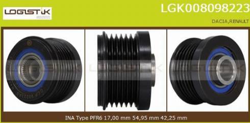 LGK LGK008098223 - Puleggia cinghia, Alternatore autozon.pro