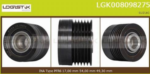 LGK LGK008098275 - Puleggia cinghia, Alternatore autozon.pro