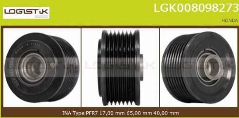 LGK LGK008098273 - Puleggia cinghia, Alternatore autozon.pro