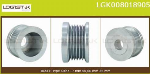 LGK LGK008018905 - Puleggia cinghia, Alternatore autozon.pro