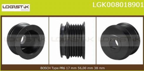 LGK LGK008018901 - Puleggia cinghia, Alternatore autozon.pro