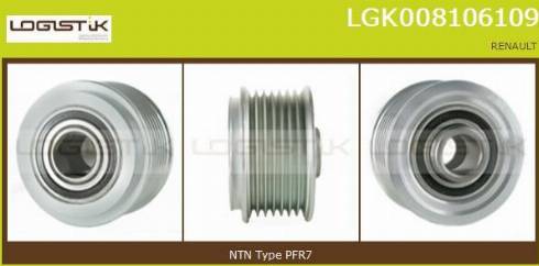 LGK LGK008106109 - Puleggia cinghia, Alternatore autozon.pro