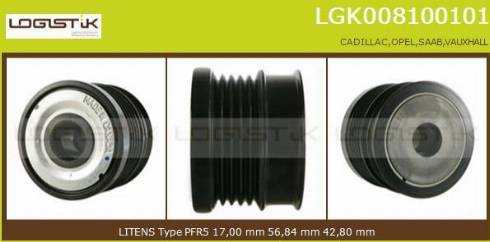 LGK LGK008100101 - Puleggia cinghia, Alternatore autozon.pro