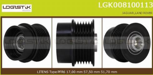 LGK LGK008100113 - Puleggia cinghia, Alternatore autozon.pro