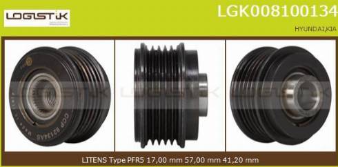 LGK LGK008100134 - Puleggia cinghia, Alternatore autozon.pro