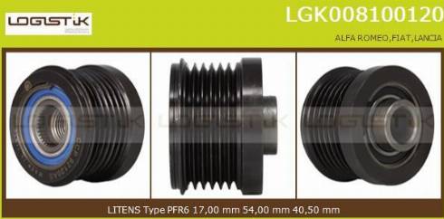 LGK LGK008100120 - Puleggia cinghia, Alternatore autozon.pro