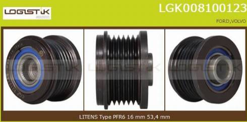 LGK LGK008100123 - Puleggia cinghia, Alternatore autozon.pro