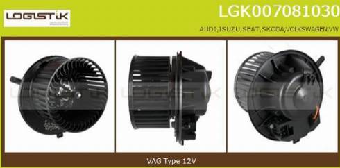 LGK LGK007081030 - Ventilatore abitacolo autozon.pro