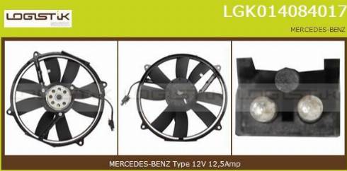 LGK LGK014084017 - Elettromotore, Ventola radiatore autozon.pro