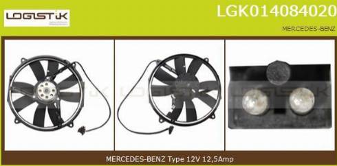 LGK LGK014084020 - Elettromotore, Ventola radiatore autozon.pro