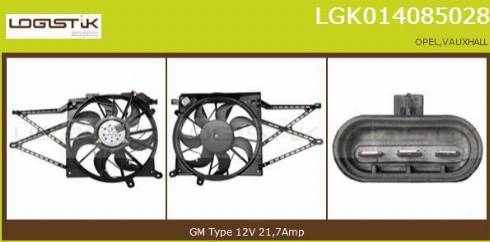 LGK LGK014085028 - Elettromotore, Ventola radiatore autozon.pro