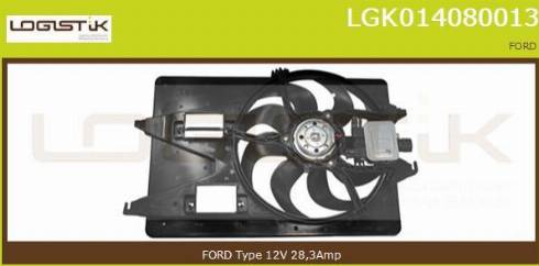 LGK LGK014080013 - Elettromotore, Ventola radiatore autozon.pro