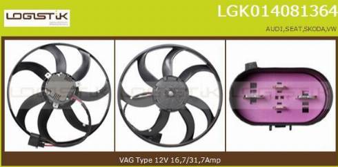 LGK LGK014081364 - Ventola, Raffreddamento motore autozon.pro