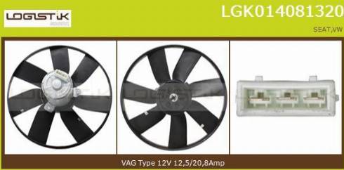 LGK LGK014081320 - Ventola, Raffreddamento motore autozon.pro