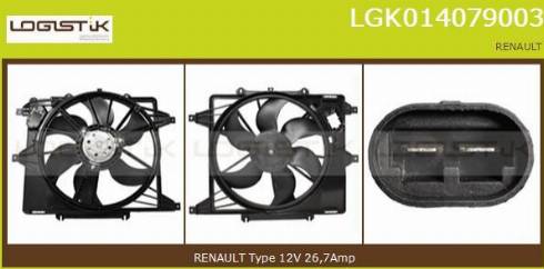 LGK LGK014079003 - Elettromotore, Ventola radiatore autozon.pro