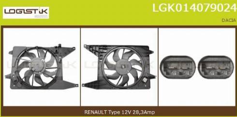 LGK LGK014079024 - Elettromotore, Ventola radiatore autozon.pro