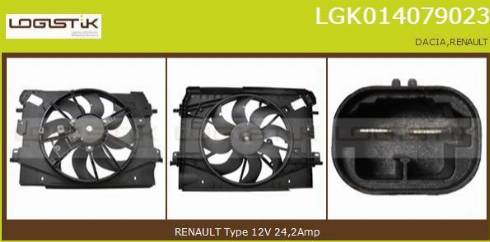 LGK LGK014079023 - Elettromotore, Ventola radiatore autozon.pro