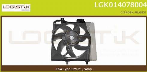 LGK LGK014078004 - Elettromotore, Ventola radiatore autozon.pro