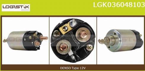 LGK LGK036048103 - Elettromagnete, Motore d'avviamento autozon.pro