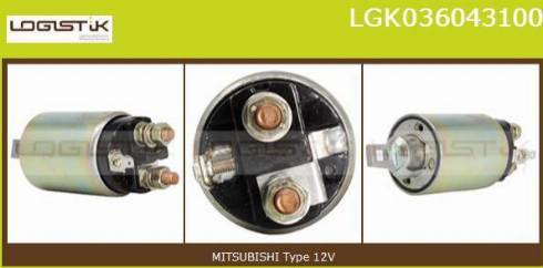 LGK LGK036043100 - Elettromagnete, Motore d'avviamento autozon.pro