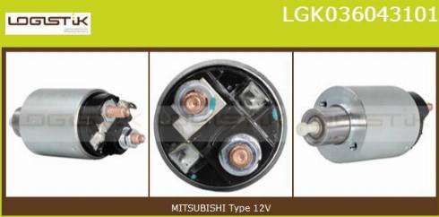 LGK LGK036043101 - Elettromagnete, Motore d'avviamento autozon.pro