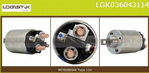 LGK LGK036043114 - Elettromagnete, Motore d'avviamento autozon.pro