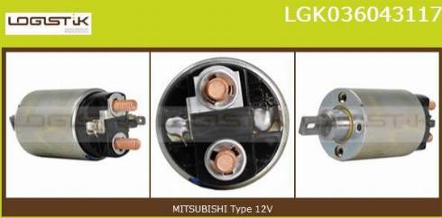 LGK LGK036043117 - Elettromagnete, Motore d'avviamento autozon.pro