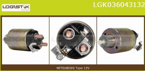 LGK LGK036043132 - Elettromagnete, Motore d'avviamento autozon.pro