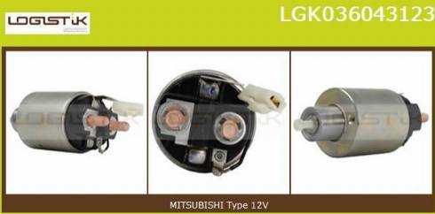 LGK LGK036043123 - Elettromagnete, Motore d'avviamento autozon.pro