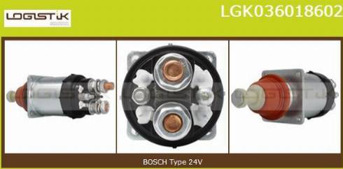 LGK LGK036018602 - Elettromagnete, Motore d'avviamento autozon.pro