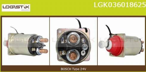 LGK LGK036018625 - Elettromagnete, Motore d'avviamento autozon.pro