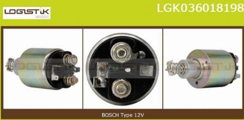 LGK LGK036018198 - Elettromagnete, Motore d'avviamento autozon.pro