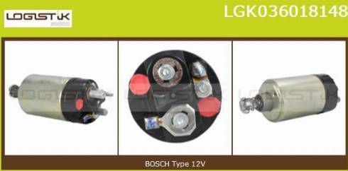 LGK LGK036018148 - Elettromagnete, Motore d'avviamento autozon.pro