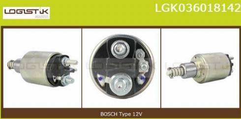 LGK LGK036018142 - Elettromagnete, Motore d'avviamento autozon.pro