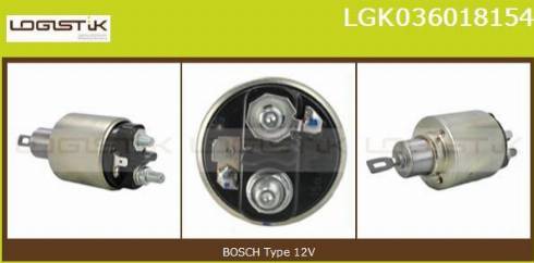 LGK LGK036018154 - Elettromagnete, Motore d'avviamento autozon.pro