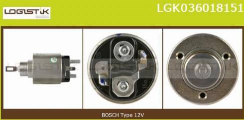 LGK LGK036018151 - Elettromagnete, Motore d'avviamento autozon.pro