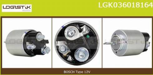 LGK LGK036018164 - Elettromagnete, Motore d'avviamento autozon.pro