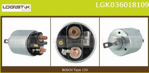 LGK LGK036018109 - Elettromagnete, Motore d'avviamento autozon.pro