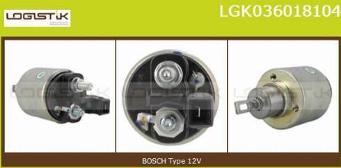 LGK LGK036018104 - Elettromagnete, Motore d'avviamento autozon.pro