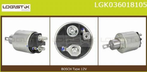 LGK LGK036018105 - Elettromagnete, Motore d'avviamento autozon.pro