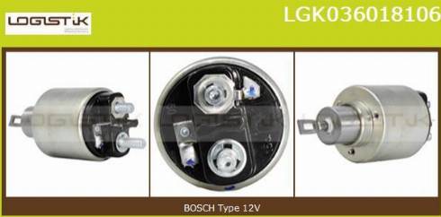 LGK LGK036018106 - Elettromagnete, Motore d'avviamento autozon.pro