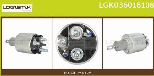 LGK LGK036018108 - Elettromagnete, Motore d'avviamento autozon.pro