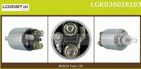 LGK LGK036018103 - Elettromagnete, Motore d'avviamento autozon.pro