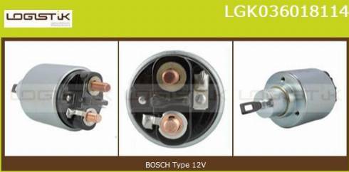 LGK LGK036018114 - Elettromagnete, Motore d'avviamento autozon.pro