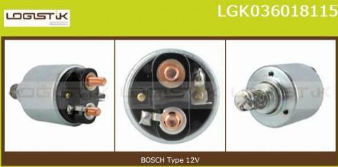 LGK LGK036018115 - Elettromagnete, Motore d'avviamento autozon.pro