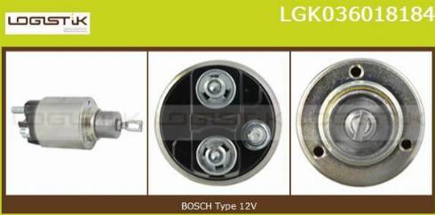 LGK LGK036018184 - Elettromagnete, Motore d'avviamento autozon.pro