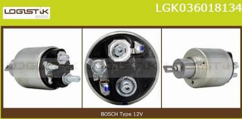 LGK LGK036018134 - Elettromagnete, Motore d'avviamento autozon.pro