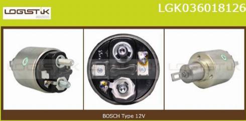 LGK LGK036018126 - Elettromagnete, Motore d'avviamento autozon.pro