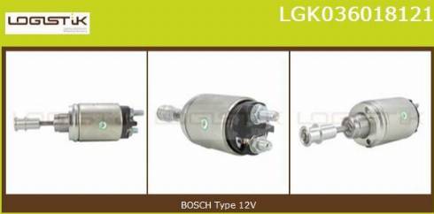 LGK LGK036018121 - Elettromagnete, Motore d'avviamento autozon.pro